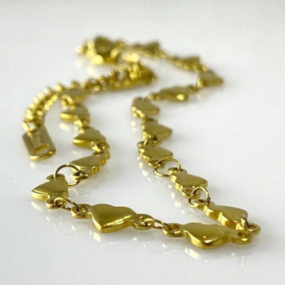 Heart Chain Necklace Stainless Steel - Picture 2 of 5